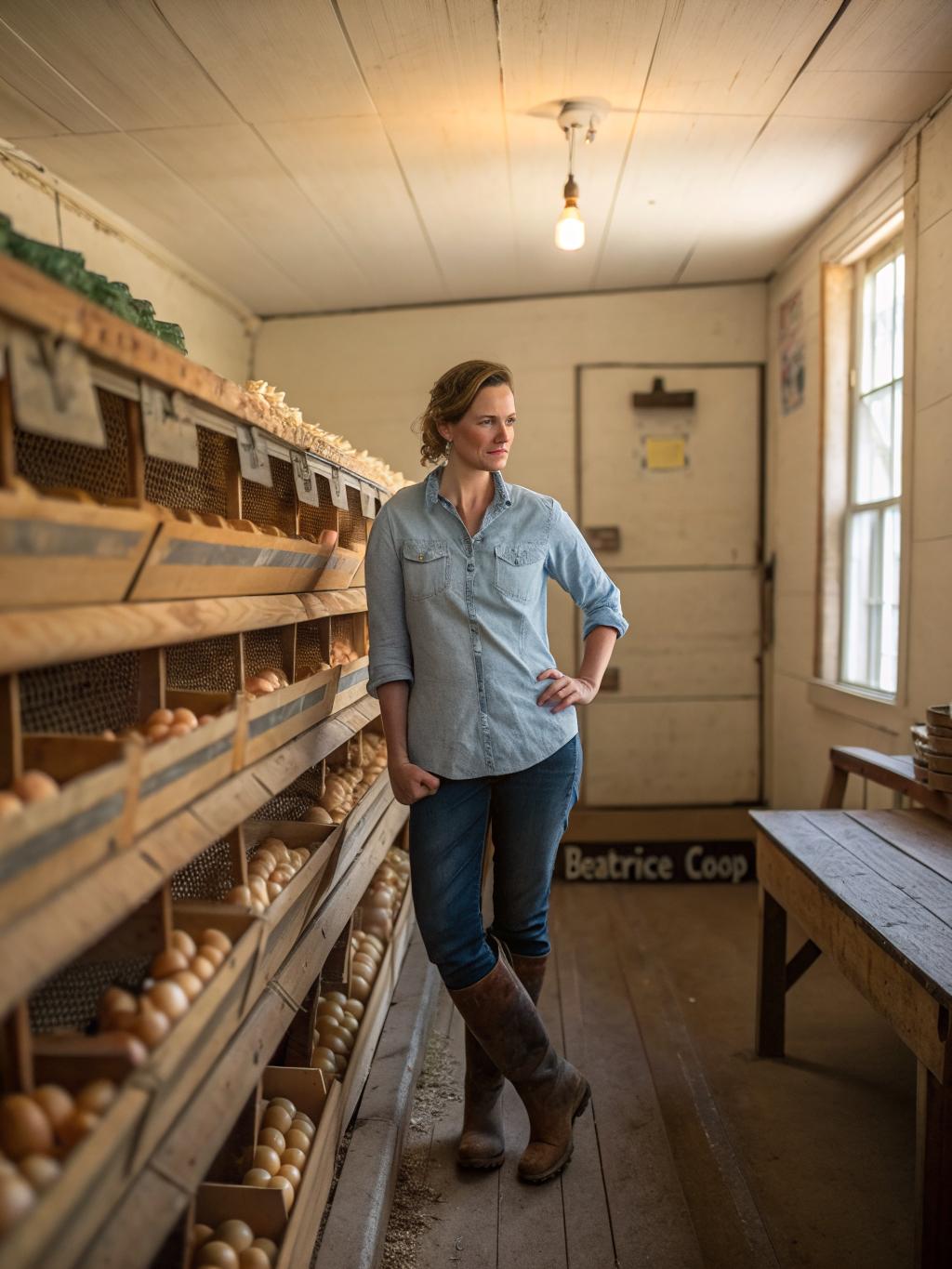 Portrait of the founder of Backyard Hen Guide in a garden setting