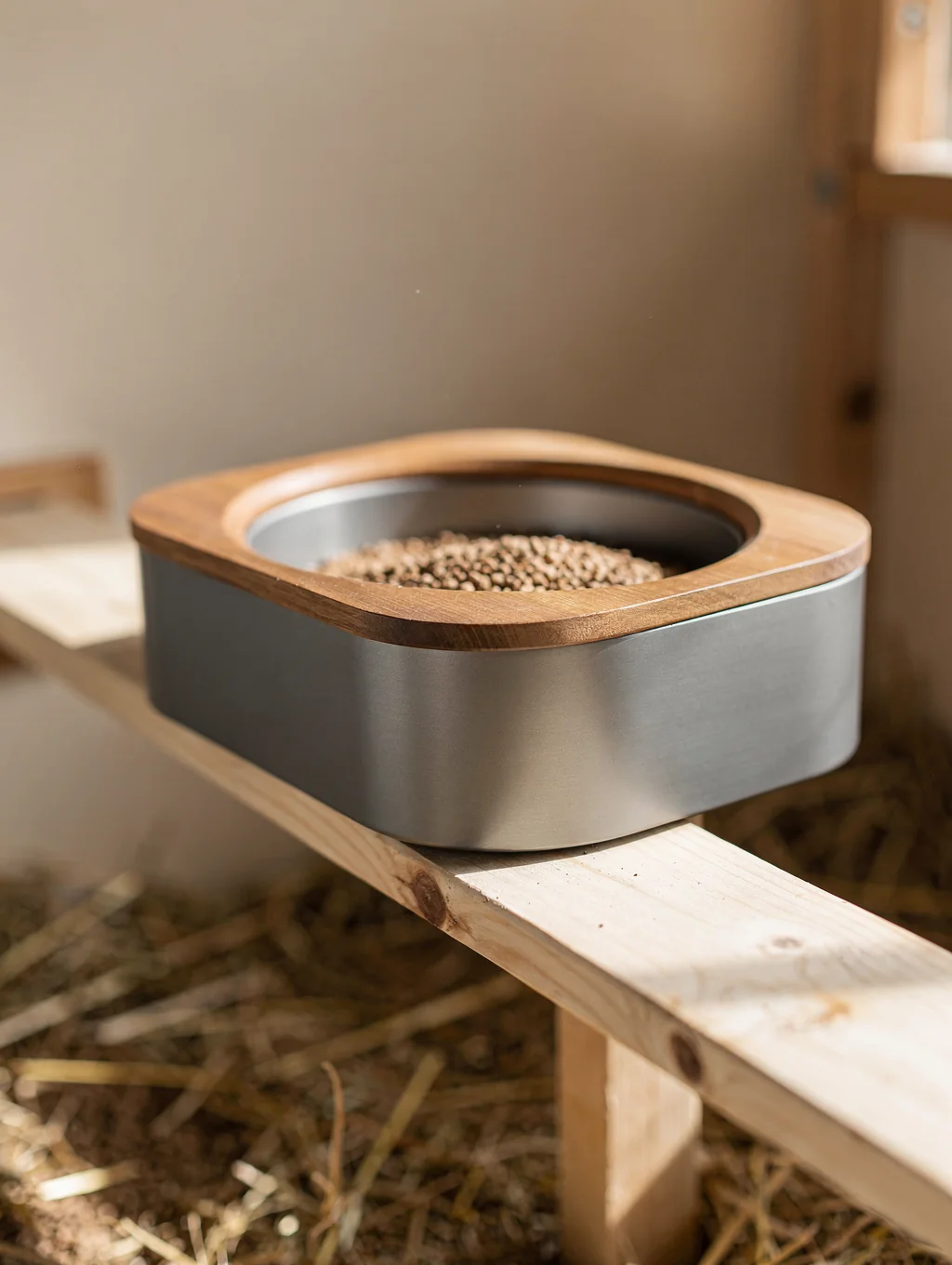 No-waste chicken feeder